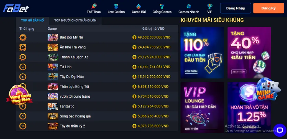 Trò chơi slot Joker123